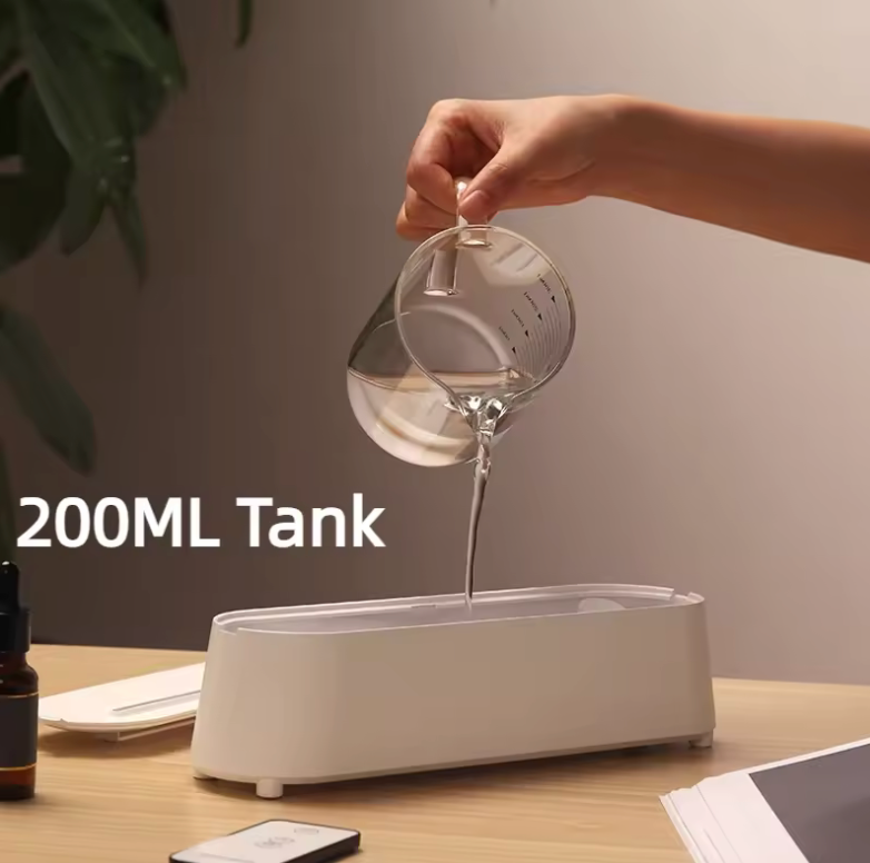 Diffusore d’Aromi con Effetto Fiamma a 7 Colori